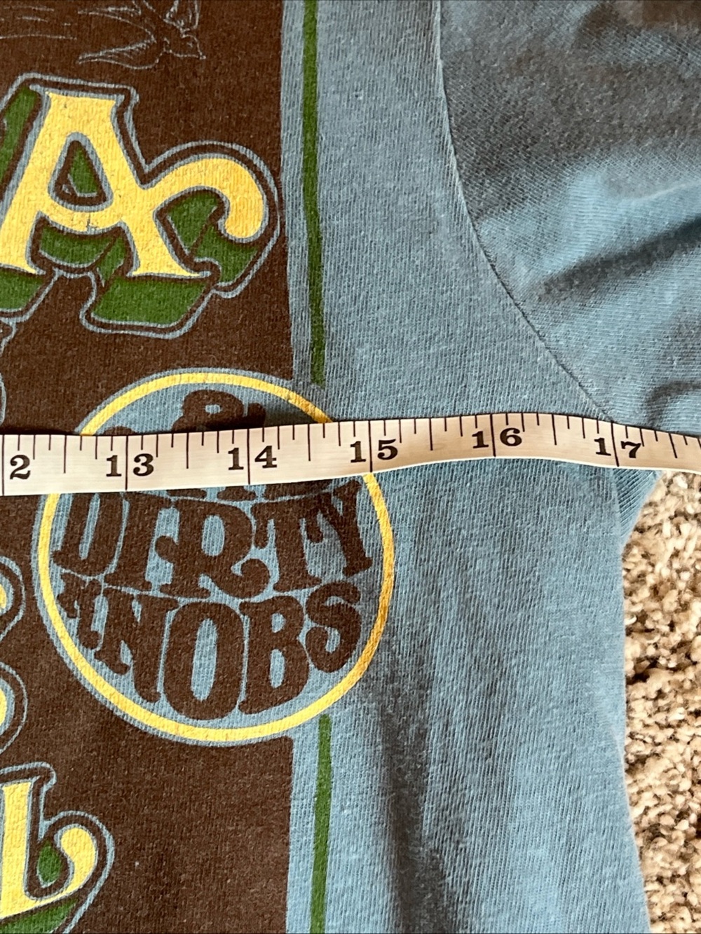 Lucinda Williams Mike Campbell tour Graphic Crewneck Tee - Blue - Picture 2 of 4